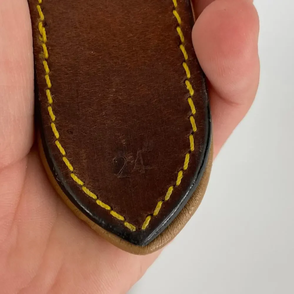 Soft Touch Large Dog brown leather leach 24